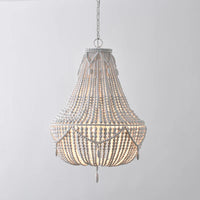 Handmade bohemian solid wood pendant light