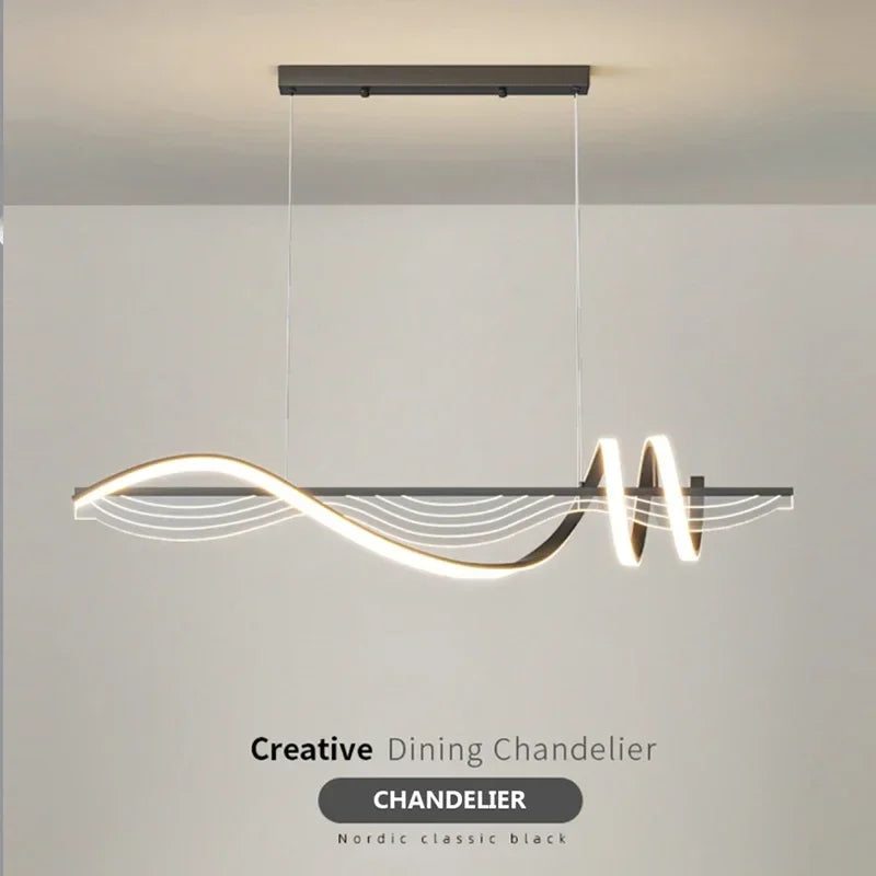 Modern LED pendant light for restaurant