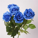 Realistic artificial rose branch for elegant decoration