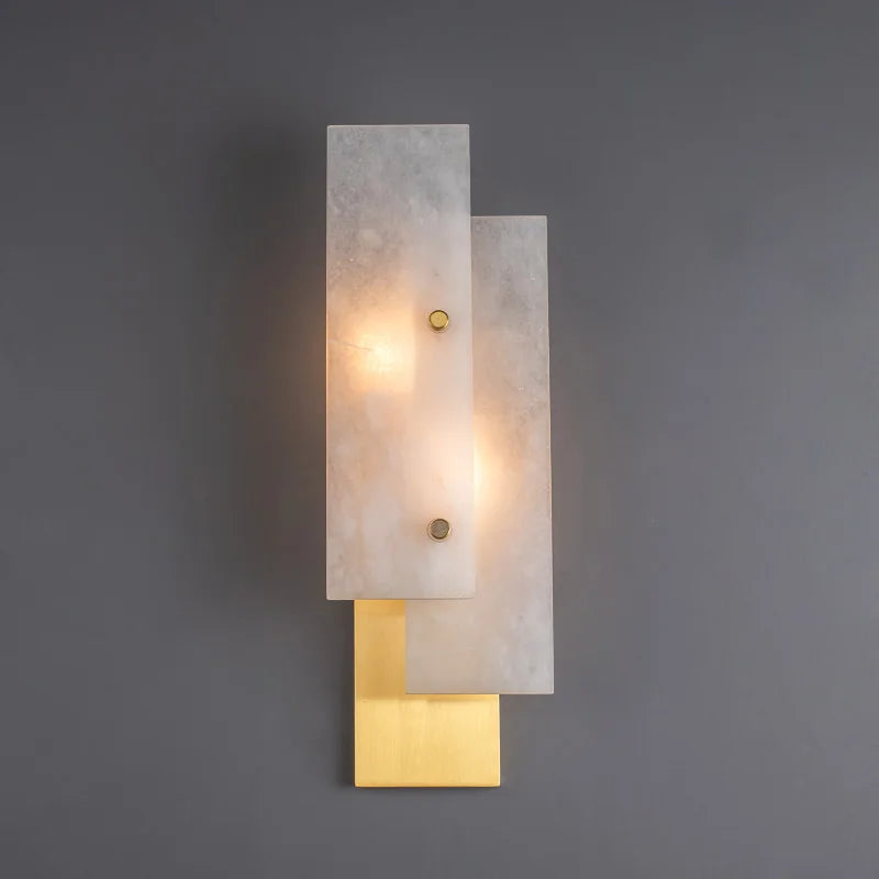 Modern customisable copper LED wall light