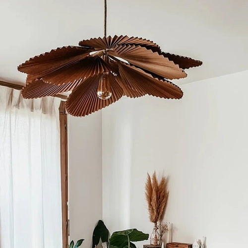 Wabi Sabi paper ceiling light for modern interiors - vue 5 sur 8