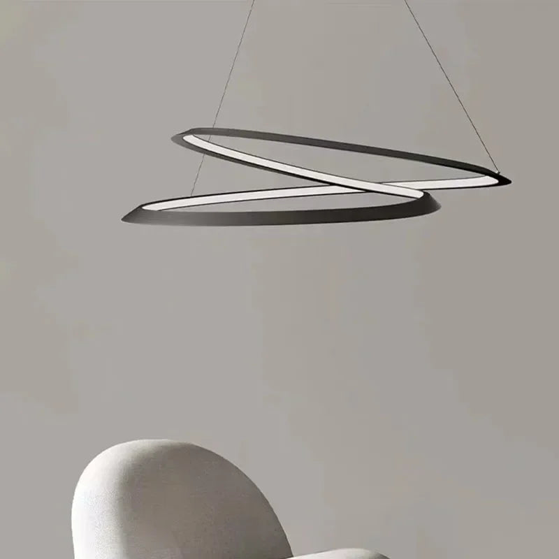 Modern LED pendant chandelier decorative indoor light - vue 5 sur 8