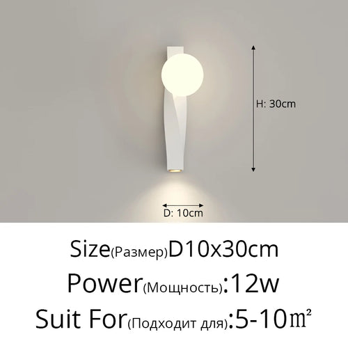 Minimalist u-shaped wall bedside lamp with anti-blue light - vue 17 sur 20