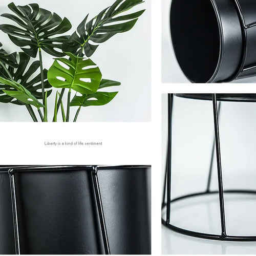 modern iron plant stand for indoor and outdoor decoration - vue 7 sur 18
