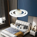 Planet earth pendant light for children's room astronaut decorative star