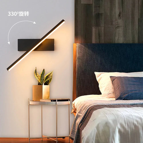 Modern adjustable 330° rotatable LED wall light - vue 5 sur 8