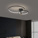 Luxury nordic style circular LED ceiling light for decorative interiors