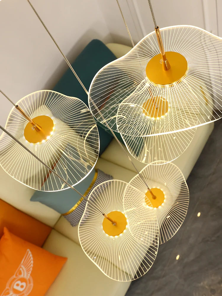 Modern Nordic chandelier for interior and attic decoration