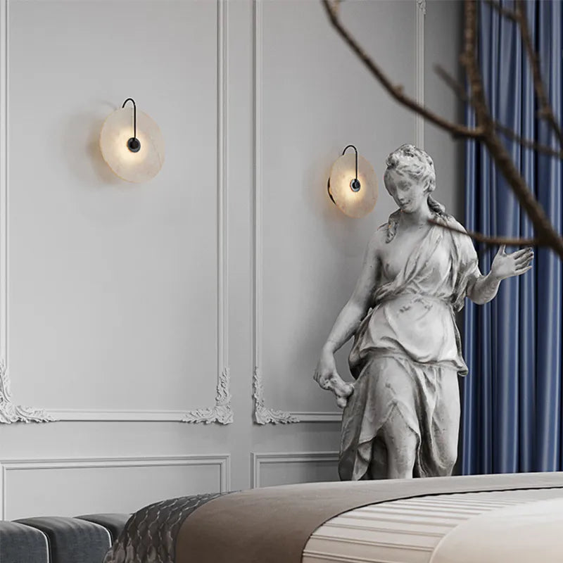 Natural marble LED wall light - vue 5 sur 19