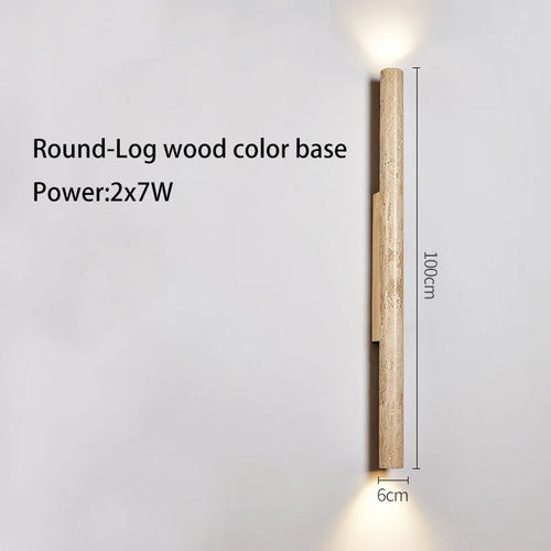 Long stone LED wall light - vue 11 sur 21