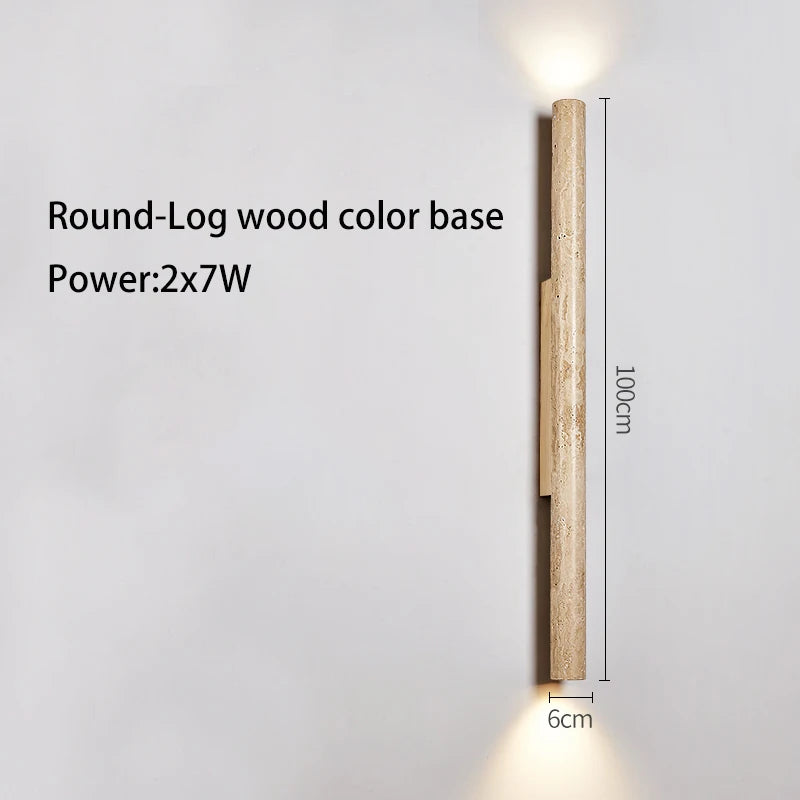 Long stone LED wall light - vue 10 sur 21