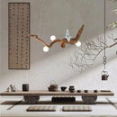 Zen resin pendant light in Chinese style for interior decor