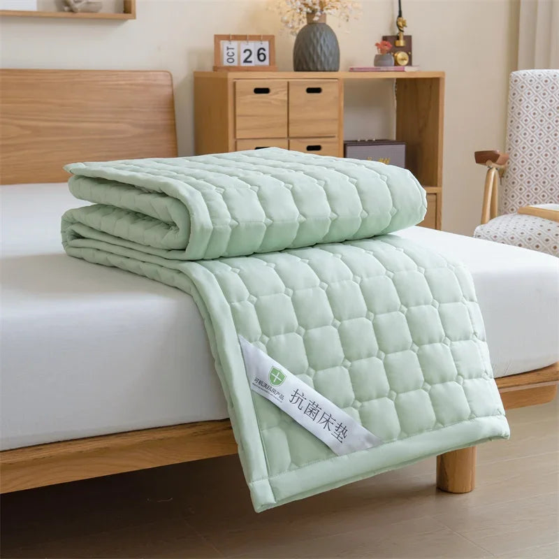Cooling Mattress Topper for Summer,Foldable Bed Mat Cool Sleeping Mattress,Soft Breathable Roll Up Bed for Single Double Bed - vue 13 sur 13