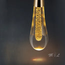 Elegant glass water droplet design pendant light