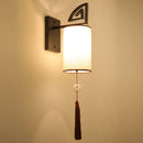 Chinese style fabric wall light for hotel decoration