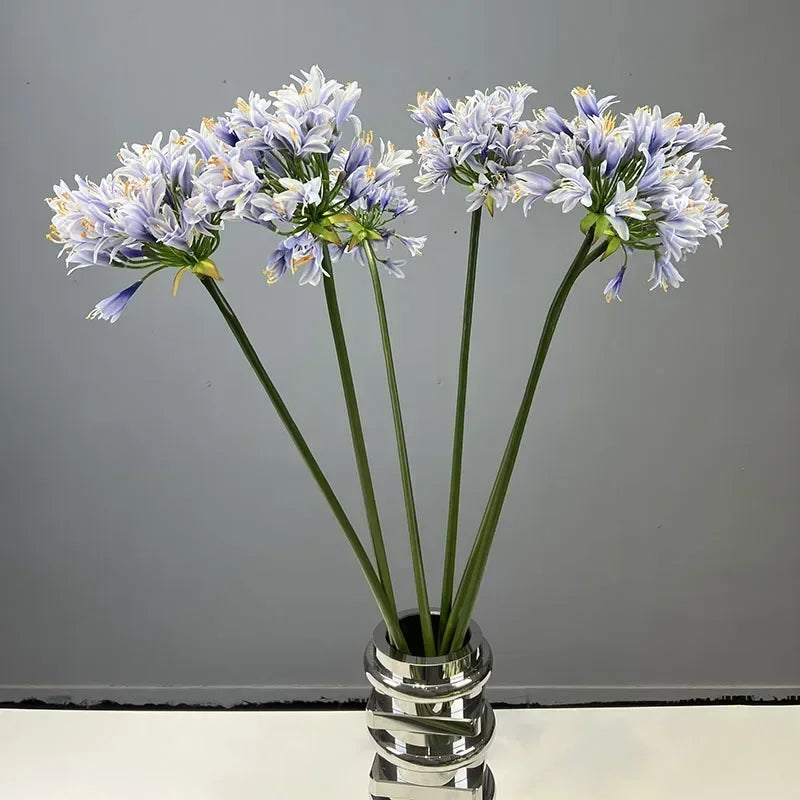 Set of 2 silk flowers for modern interior decoration - vue 5 sur 9