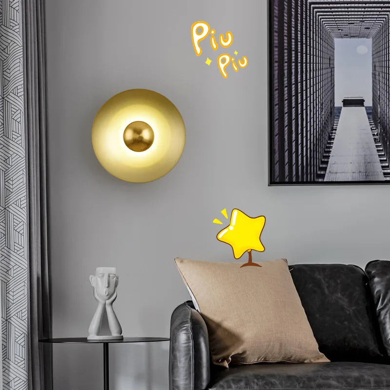 Nordic circular LED wall light - vue 4 sur 11