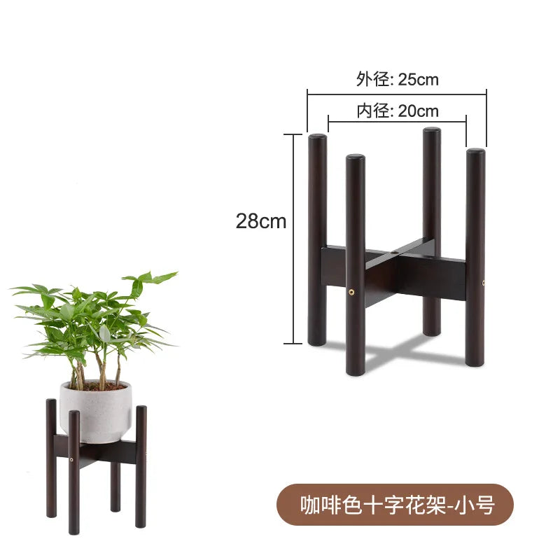 strong and durable wooden plant and bonsai stand - vue 14 sur 14
