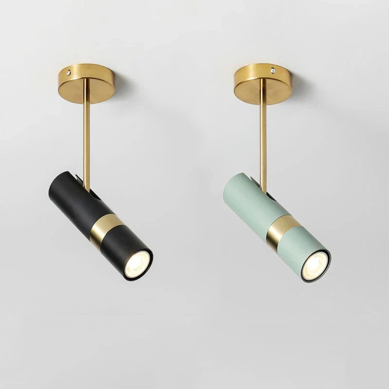 360-degree rotating dimmable LED spotlight with replaceable bulb