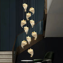 Suspended LED chandelier for modern indoor lighting