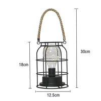 Retro wrought iron desk table lamp reading night light