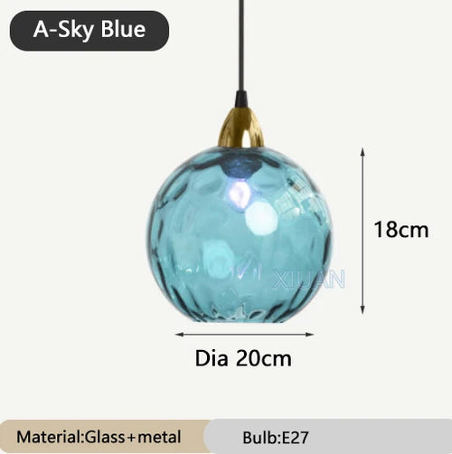 Colourful glass chandelier for restaurant - vue 18 sur 25