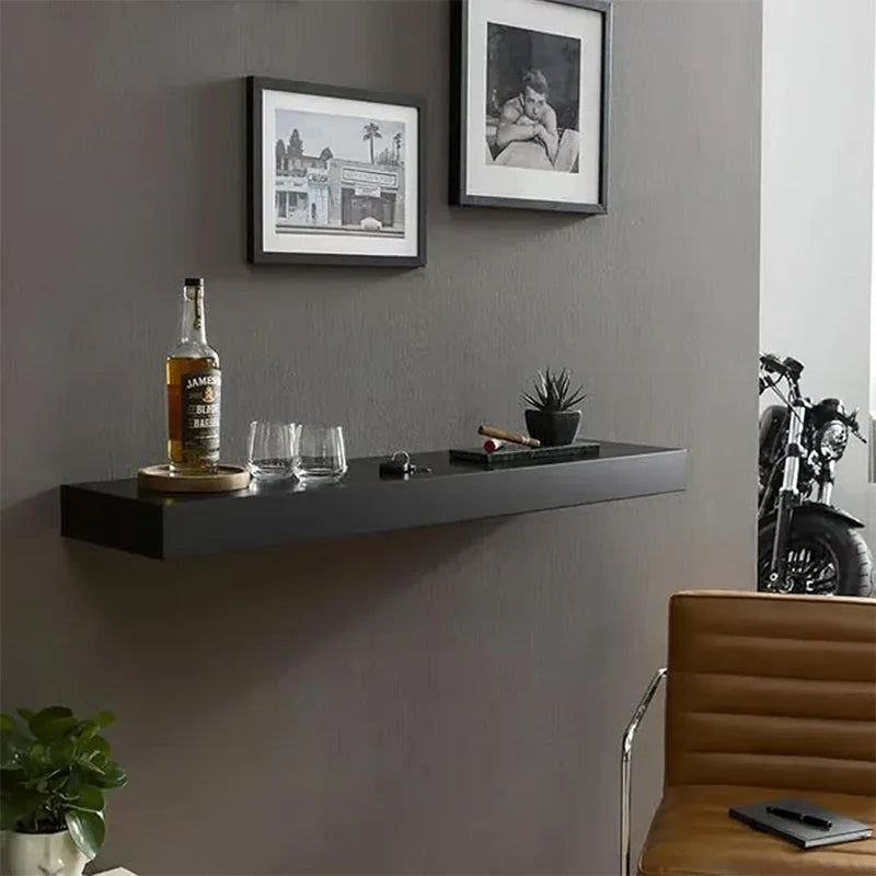 wall storage solution designer shelf with secret compartment