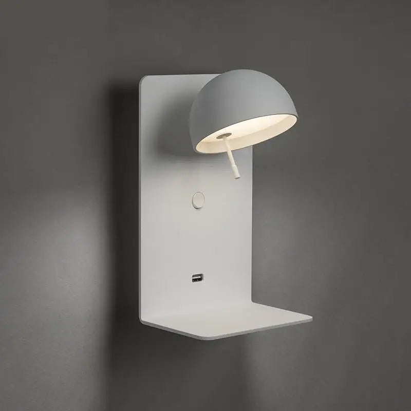 Nordic multi-purpose wall light with USB port