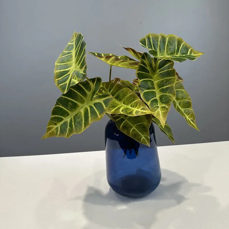 Set of 2 artificial leaves for autumn party decoration - vue 5 sur 10