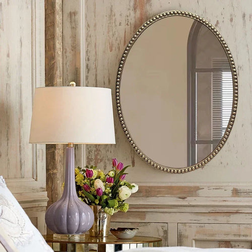 oval decorative macrame mirrors for wall decoration