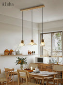 Nordic Japanese three-head creative design indoor pendant light