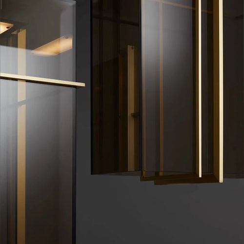 Modern Italian design glass LED pendant light - vue 6 sur 11