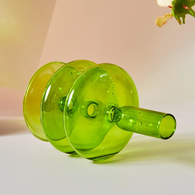 Nordic glass candle holders for weddings and decorative gifts - vue 5 sur 16