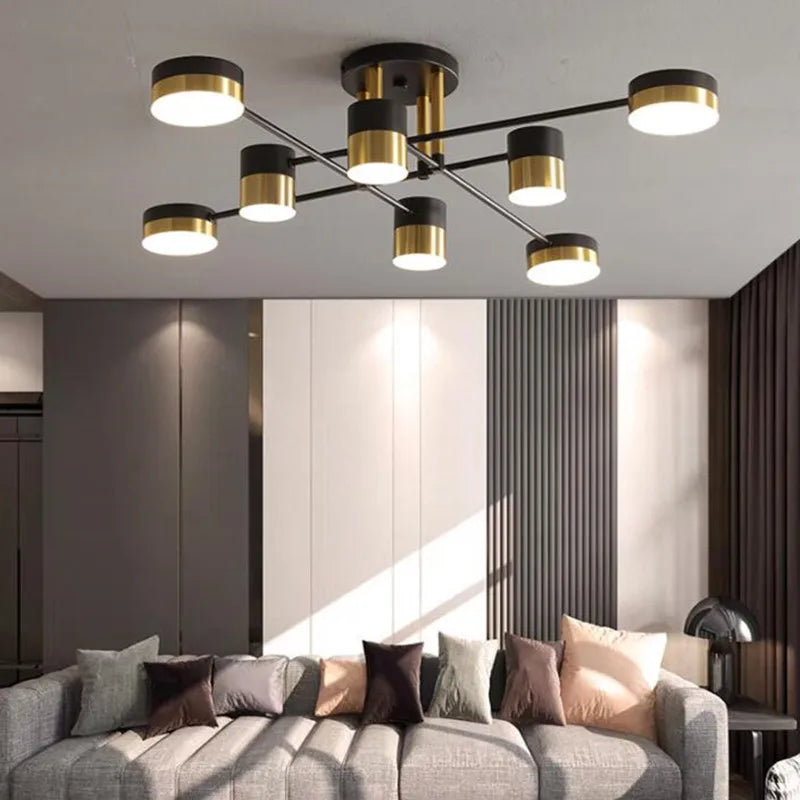 Modern nordic LED chandelier for interior - vue 4 sur 11