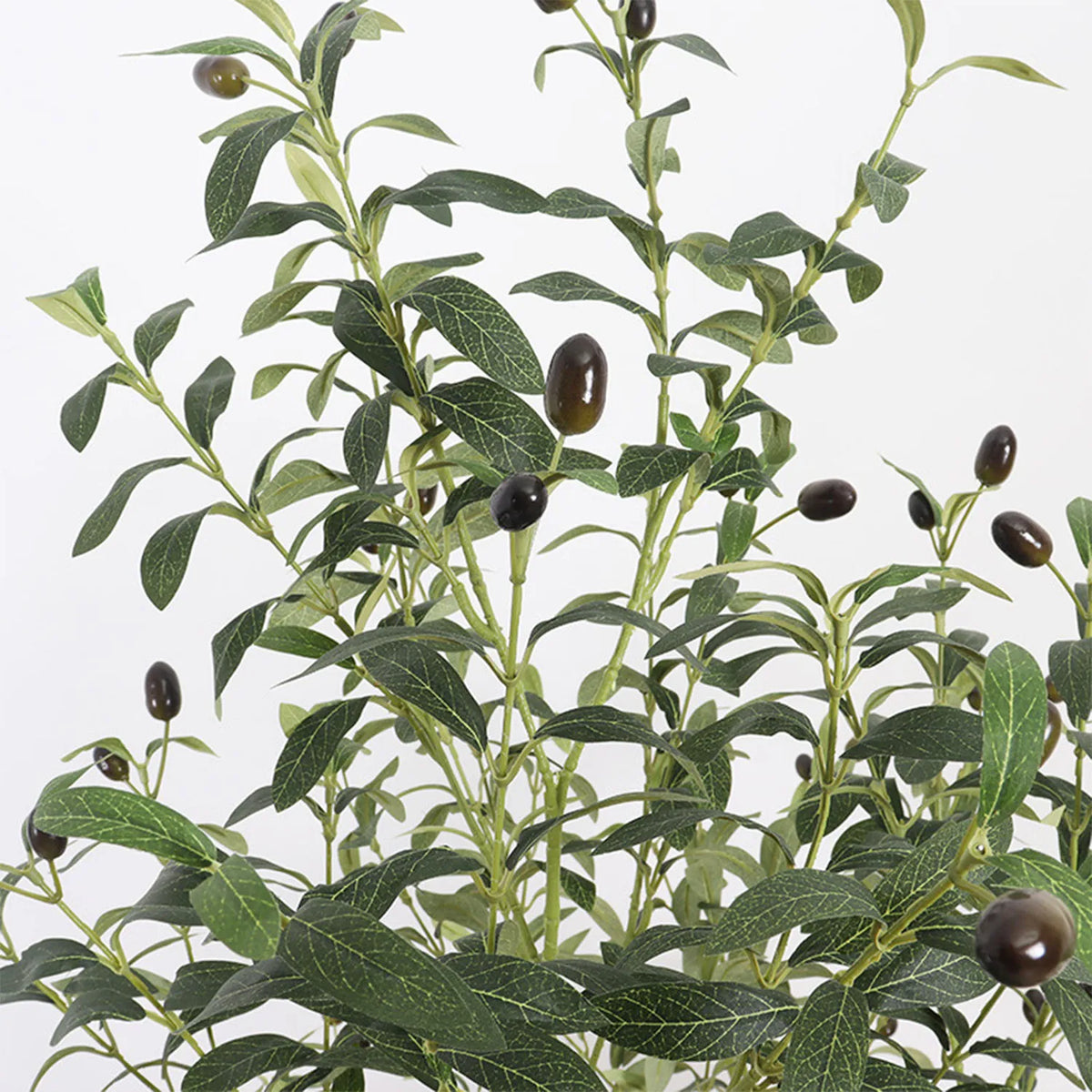 Realistic Artificial Olive Tree, Lifelike Faux Olive Plant for Home, Office, Garden Decor - vue 5 sur 8