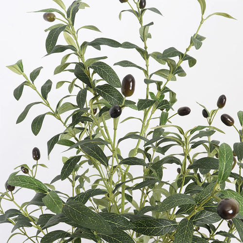 Realistic Artificial Olive Tree, Lifelike Faux Olive Plant for Home, Office, Garden Decor - vue 6 sur 8