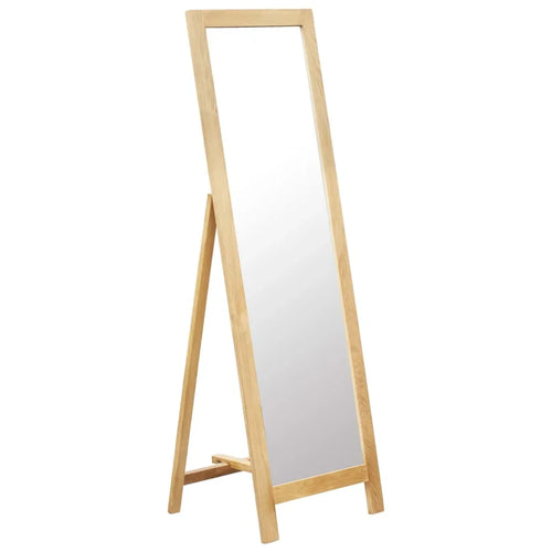 Floor mirror 48x46,5x150 cm solid oak wood home decoration wall decal living room decoration - vue 2 sur 7