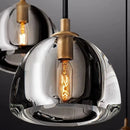 American retro brass and crystal chandelier for elegant lighting