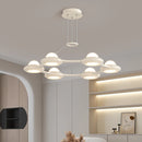 Modern minimalist three-head Italian cream style chandelier