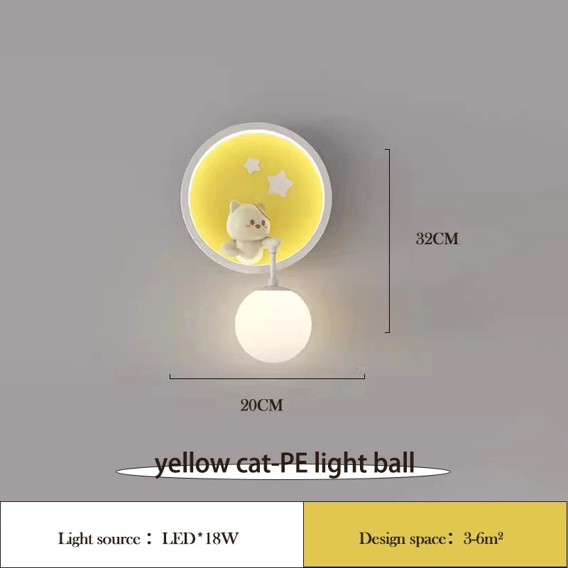 cute rabbit wall light for modern children's room