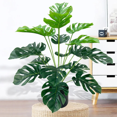 Artificial plants with large decorative leaves for indoors and offices - vue 3 sur 24