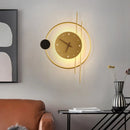 elegant nordic design acrylic iron led wall clock