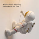 Copper astronaut moon wall light for boys