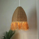 Retro rattan pendant light wabi sabi style for interior decoration