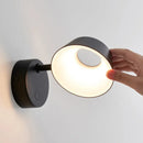 Modern rotating aluminium wall light with switch for indoor lighting