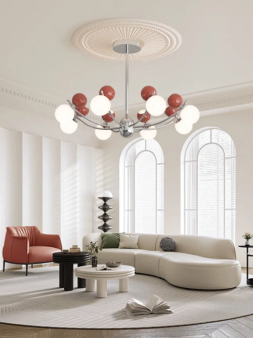 Creative LED chandelier for modern children's room decor - vue 5 sur 12