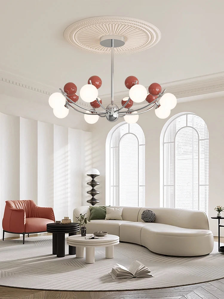 Creative LED chandelier for modern children's room decor - vue 4 sur 12