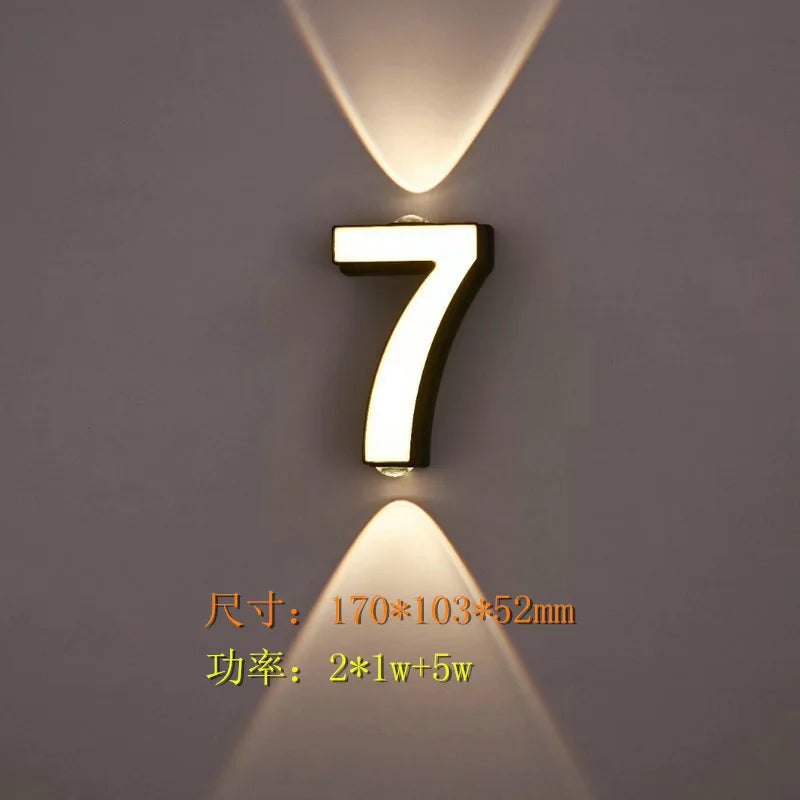 lampe numérique extérieure étanche led pour terrasse et balcon - vue 14 sur 15