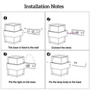 Modern LED wall light for outdoor and indoor use