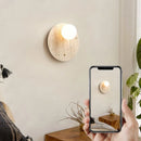 Japanese wabi sabi yellow marble wall light